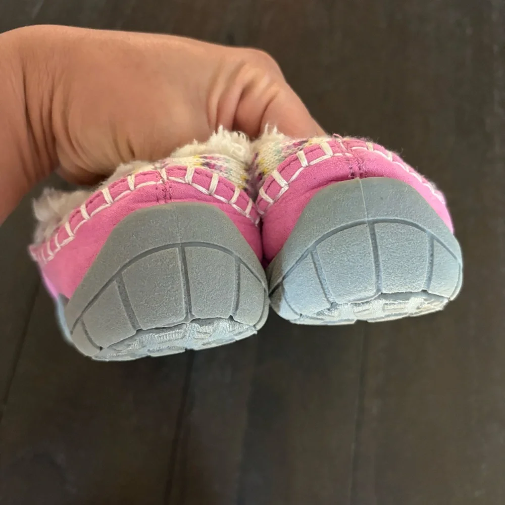 Northsude Avery Slipper Shoes Faux Fur Lined Cozy Warm‎ Size Girl’s 13 Knit